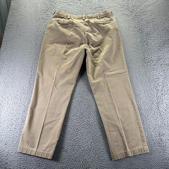 Polo Ralph Lauren Pant Mens 36x30 Brown Cotton Chino Straight Business Office - Picture 3 of 10
